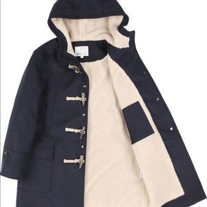 HALBKREIS Wool Duffle Coat - Navy